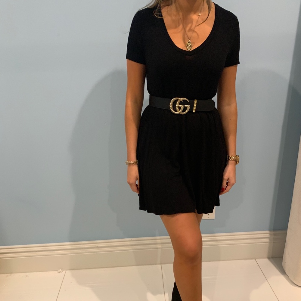 Flowy black dress